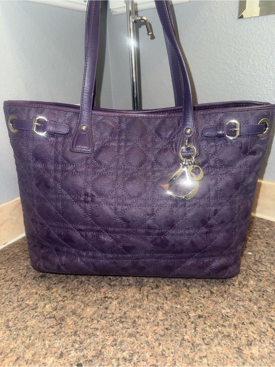 Dior Handbags - Dior panarea Purple Quilted Tote EUC ✅AUTHENTIC ✅